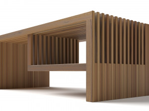 parametric wooden coffee table 3D Модель