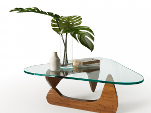 glass table eccentric shapes Modelo 3D