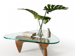 glass table eccentric shapes Modelo 3D