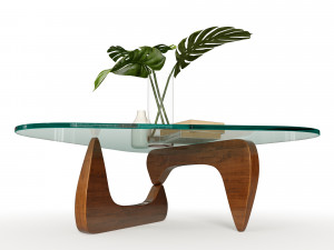 glass table eccentric shapes Modelo 3D