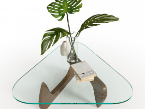 glass table eccentric shapes Modelo 3D