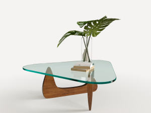 glass table eccentric shapes Modelo 3D
