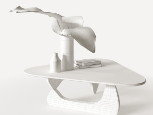 glass table eccentric shapes Modelo 3D