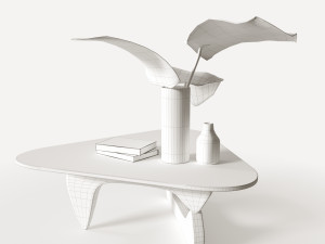 glass table eccentric shapes Modelo 3D