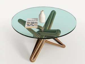 dinner glass table 3D Model