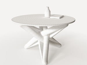 dinner glass table 3D Модель