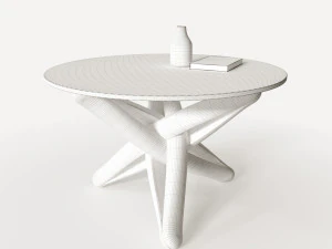 dinner glass table 3D Model