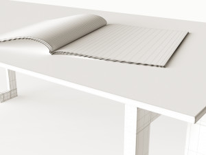 glass metal coffee table Modèle 3D