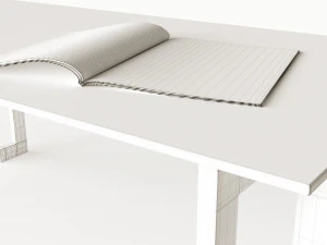 glass metal coffee table 3D Model