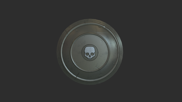 skeleton shield 3Dモデル .c4d .max .obj .3ds .fbx .stl .blend 