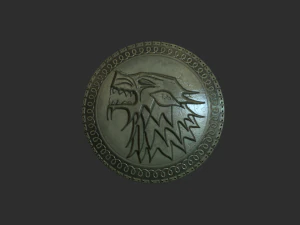 escudo austero Modelo 3D