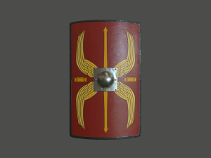 roman shield 3D 모델