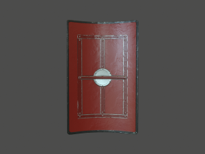 roman shield Model 3D
