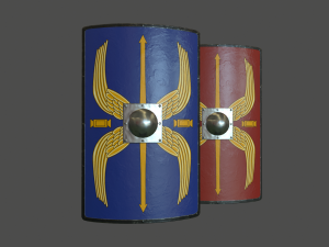 roman shield Model 3D