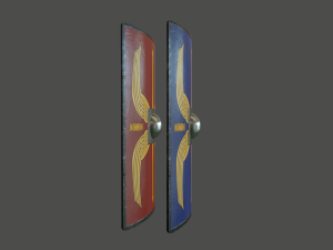 roman shield Model 3D
