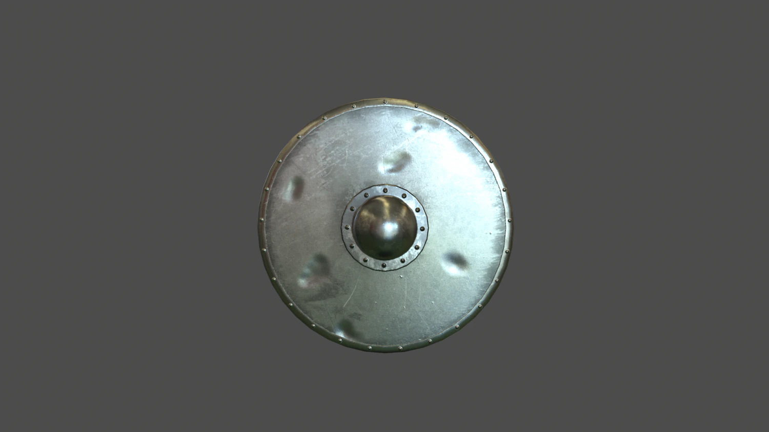 iron shield 3D Model .c4d .max .obj .3ds .fbx .stl .blend 