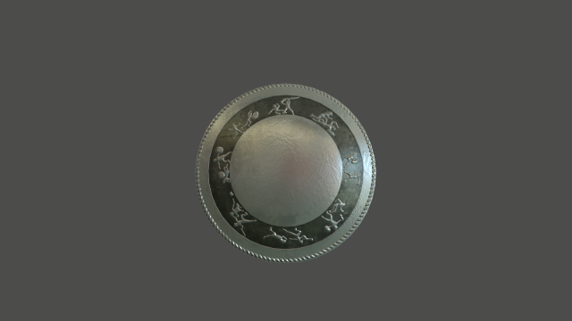 gladiator shield Modelo 3D .c4d .max .obj .3ds .fbx .stl .blend 