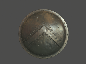 spartan shield 3D 모델