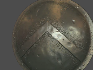 escudo espartano Modelo 3D