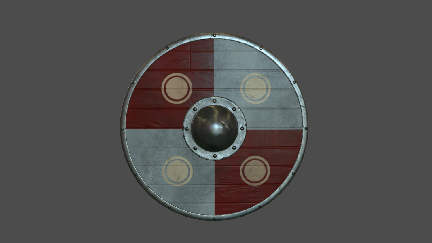 circular shield 3D Model .c4d .max .obj .3ds .fbx .stl .blend 
