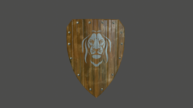 wooden shield Modèle 3D .c4d .max .obj .3ds .fbx .stl .blend 