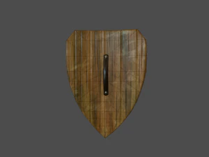 wooden shield 3D Model