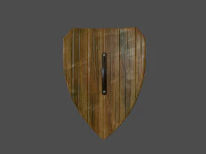 wooden shield 3D Model