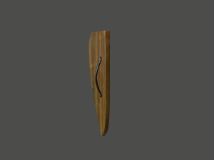 wooden shield Modèle 3D