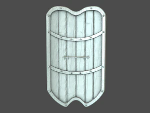 wooden shield 3D Model
