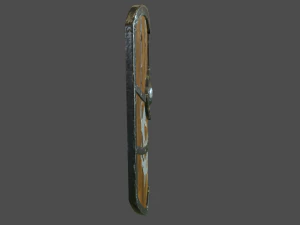 wooden shield 3D Model