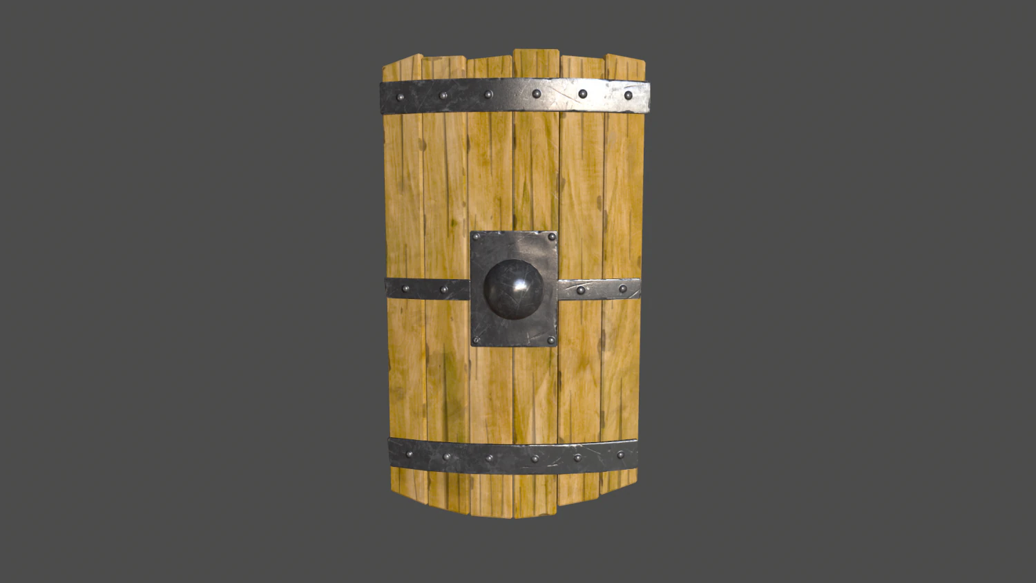 escudo de madera Modelo 3D .c4d .max .obj .3ds .fbx .stl .blend 