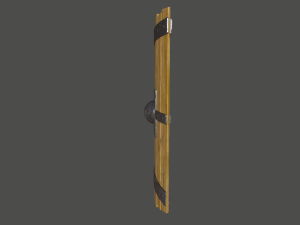 wooden shield Modelo 3D