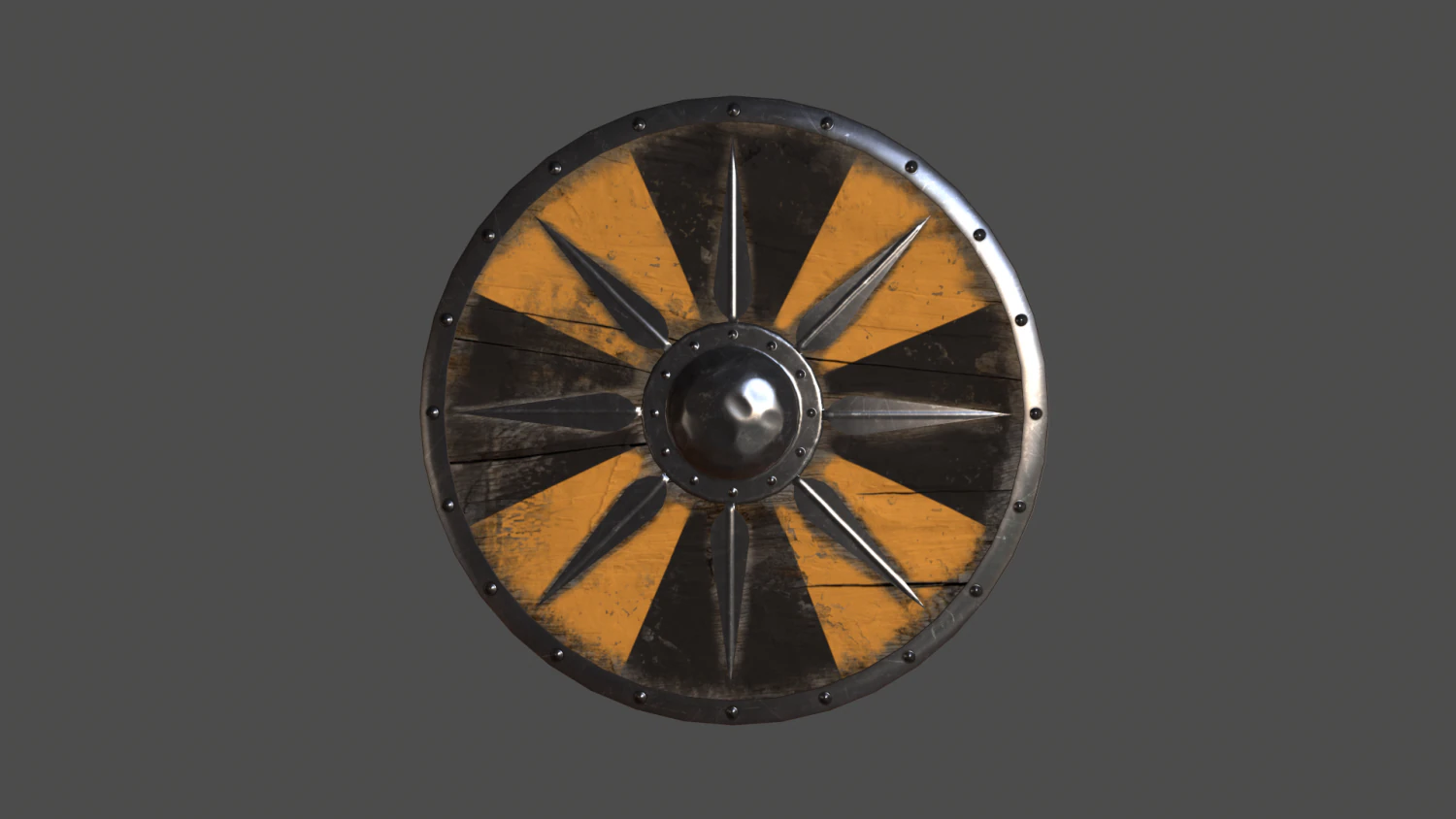 escudo viking Modelo 3D .c4d .max .obj .3ds .fbx .stl .blend 