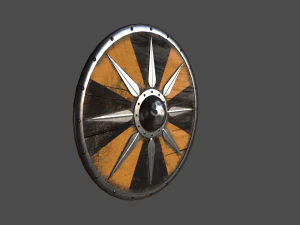 escudo viking Modelo 3D
