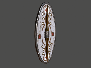 almond shaped shield Modelo 3D