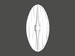 almond shaped shield Modelo 3D