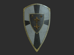 medieval shields pack 3D Model