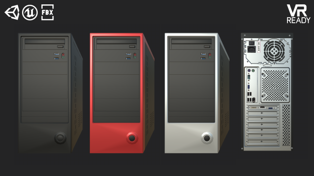 desktop computer Modèle 3D .c4d .max .obj .3ds .fbx .stl .blend 