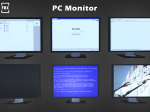 monitor de computadora Modelo 3D