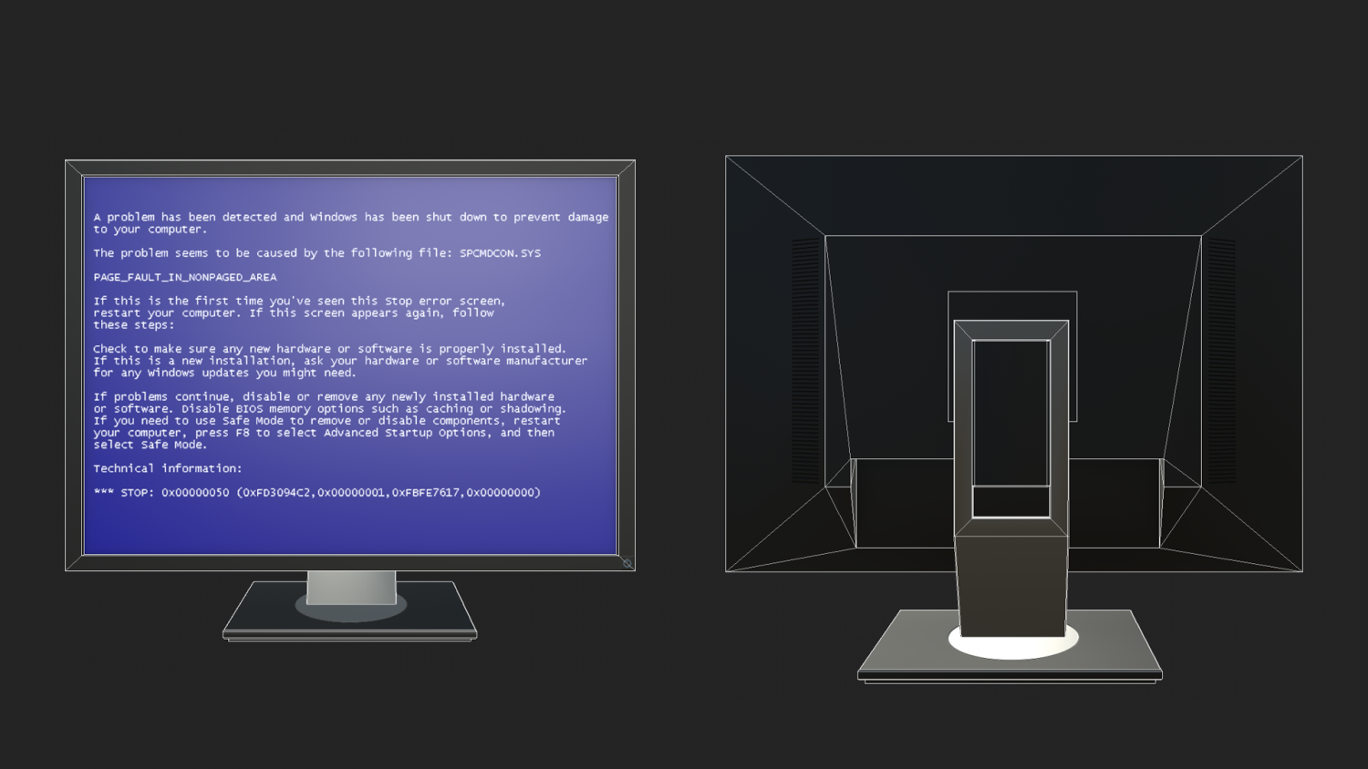 Pc Monitor 3d Model In Computer 3dexport