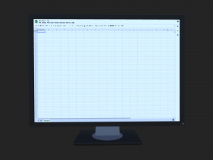 pc monitor Modelo 3D