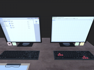 computer set 3D Model