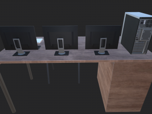 computer set 3D Model