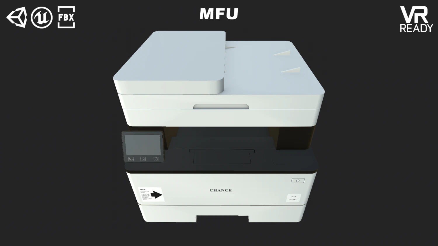 printer 3D Model .c4d .max .obj .3ds .fbx .stl .blend 