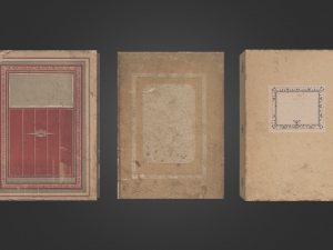 low poly books props 3D Model