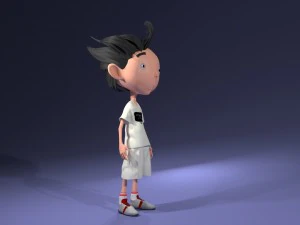child surprised 3D Model