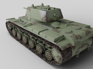 kv-1 soviet tank 3D Модель