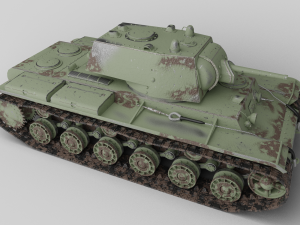 kv-1 soviet tank 3D Модель