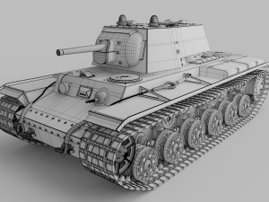 kv-1 soviet tank 3D Модель