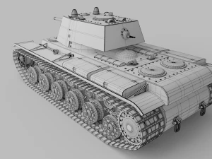 kv-1 soviet tank 3D Model